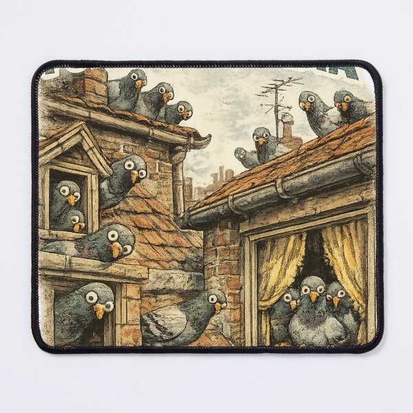 Item preview, Im Just Here For The Drama Funny Nosy Pigeon Meme Sticker designed and sold by irfanshikh.