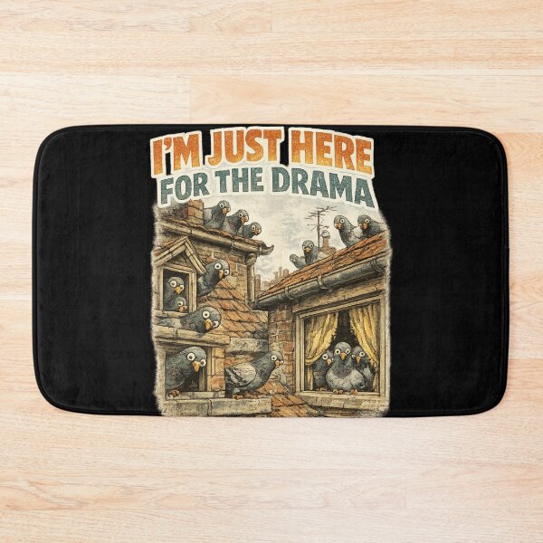 Item preview, Im Just Here For The Drama Funny Nosy Pigeon Meme Sticker designed and sold by irfanshikh.