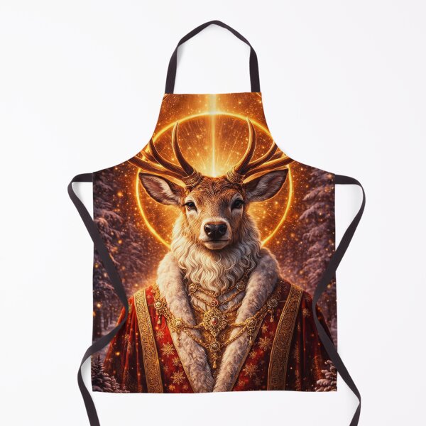 Item preview, Celestial Majesty Reindeer – Royal Golden Christmas designed and sold by ROYFOREVER by Yasemin .