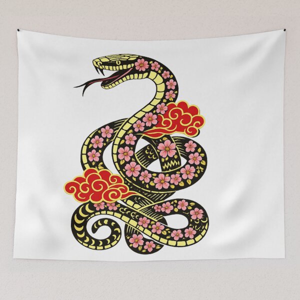 Item preview, Japanese Sakura Snake Design designed and sold by MCNovaStudio.
