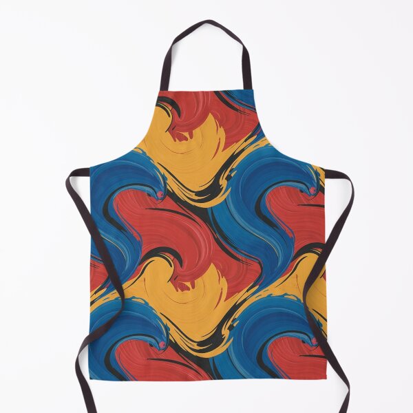 Item preview, Vibrant Expressionist Swirl Pattern | Bold Colourful Abstract Seamless Repeat designed and sold by Midnight Veil Designs.