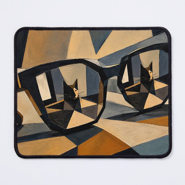 Item preview, Reflections of a Cubist Cat designed and sold by ThingsCatsDo.