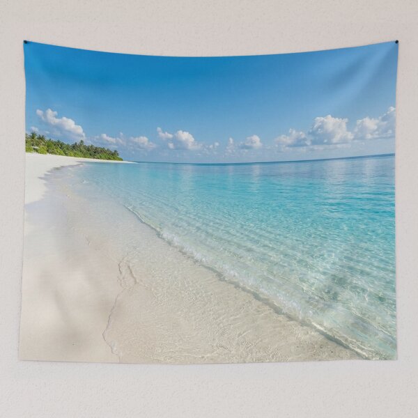 Item preview, Beautiful Tropical Beach with Crystal Waters & White Sand and Blue Sky designed and sold by SOUFIANE1991.