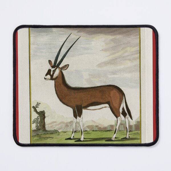 Item preview, Graceful gazelle with curved ringed horns, drawn 1780 designed and sold by TerryKerrImages.