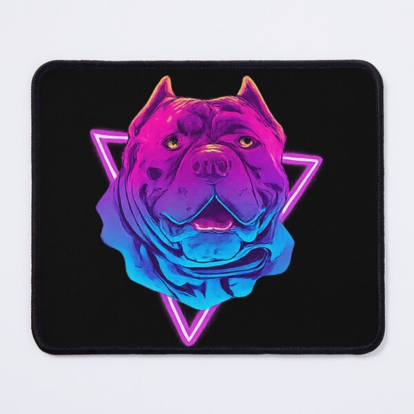 Item preview, Neon Cyber Dog Retro Synthwave Vaporwave Dog Art designed and sold by PoojaArtLab.