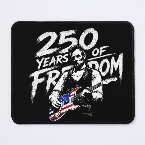 Item preview, Abraham Lincoln Playing Electric Guitar Vintage Patriotic Edgy Graphic designed and sold by Thread&Fable.