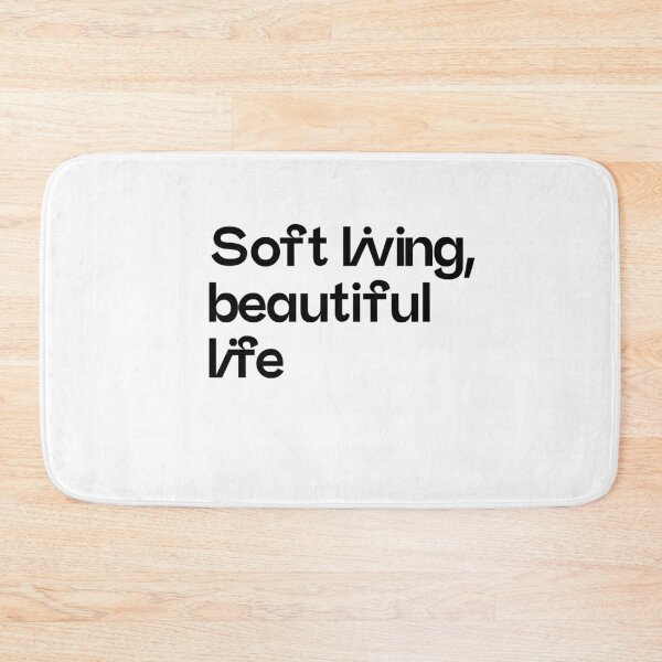 Item preview, Soft living, beautiful life typography designed and sold by sensualita.