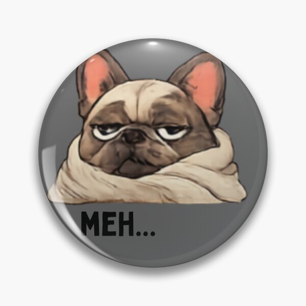 Item preview, Meh Grumpy French Bulldog Sticker designed and sold by Siti Hoiriyah.