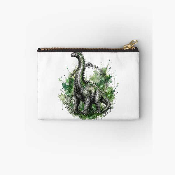 Item preview, Mystic Brachiosaurus – Gothic Tattoo Watercolor Dinosaur Illustration designed and sold by MolinezjArt.