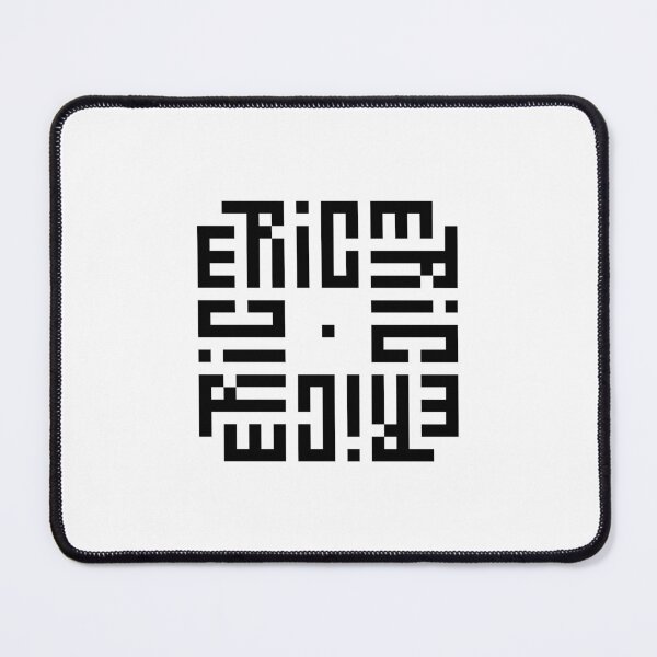 Item preview, ERIC | Black | Modern Geometric Kufi Calligraphy | From Name to Art designed and sold by FOR YOUR NAME.