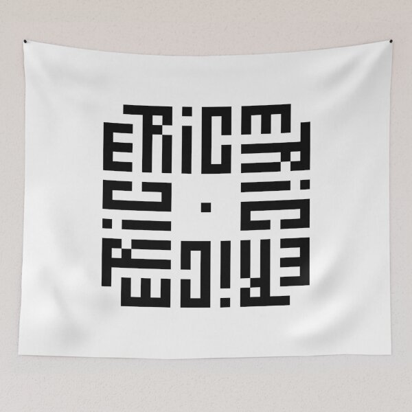 Item preview, ERIC | Black  | Modern Geometric Kufi Calligraphy | From Name to Art   designed and sold by FOR YOUR NAME.