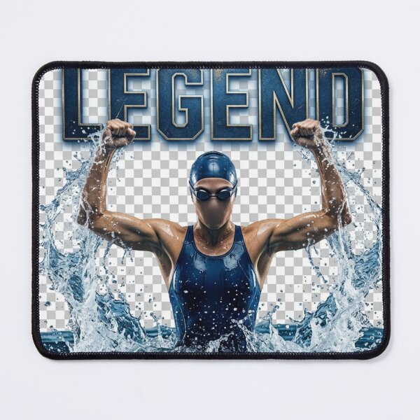 Item preview, Legend Swimmer Shirt, Motivational Swimming Sports Gift Tee designed and sold by AiNaturalsOnly.