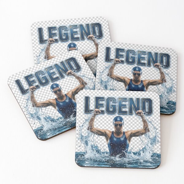 Item preview, Legend Swimmer Shirt, Motivational Swimming Sports Gift Tee designed and sold by AiNaturalsOnly.