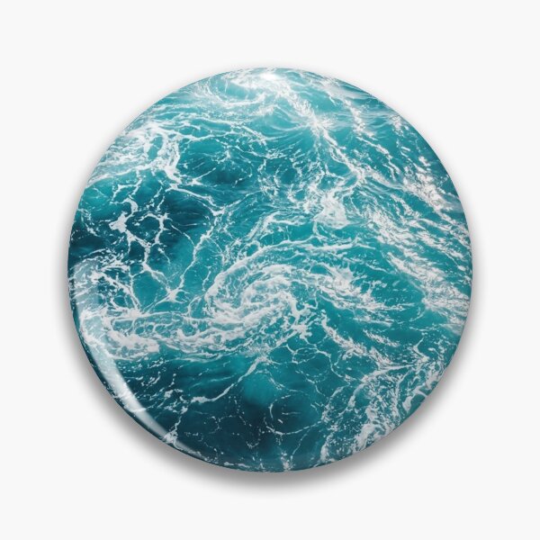 Item preview, Turquoise Ocean Waves Texture | Abstract Sea Foam Water Pattern |  Blue Tropical Sea Waves designed and sold by SOUFIANE1991.