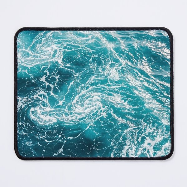 Item preview, Turquoise Ocean Waves Texture | Abstract Sea Foam Water Pattern |  Blue Tropical Sea Waves designed and sold by SOUFIANE1991.