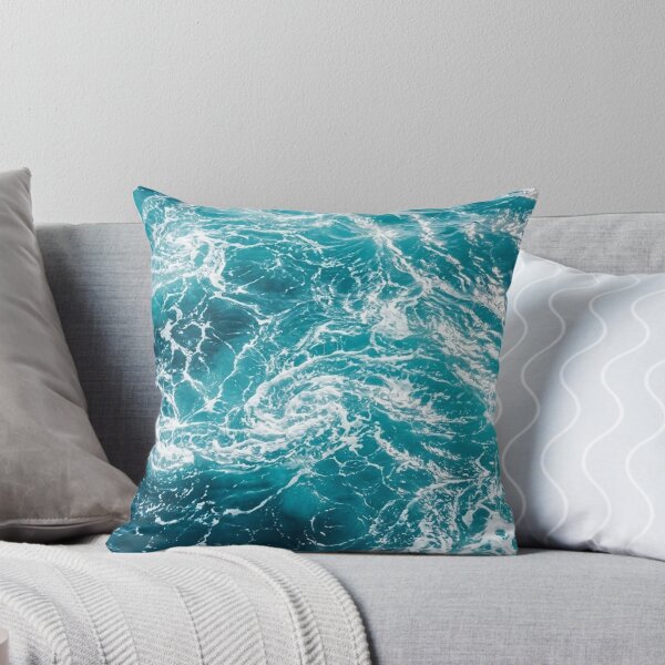 Item preview, Turquoise Ocean Waves Texture | Abstract Sea Foam Water Pattern |  Blue Tropical Sea Waves designed and sold by SOUFIANE1991.