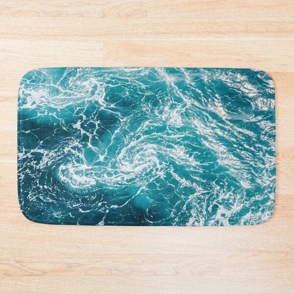 Item preview, Turquoise Ocean Waves Texture | Abstract Sea Foam Water Pattern |  Blue Tropical Sea Waves designed and sold by SOUFIANE1991.