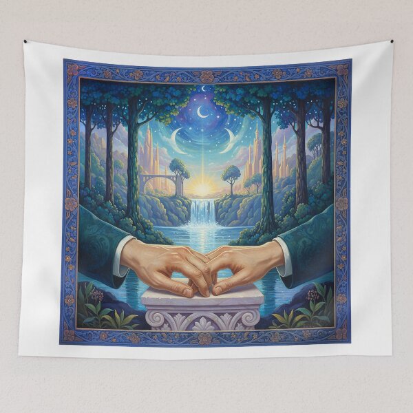 Item preview, Love. Painted in the style of Maxfield Parrish designed and sold by ImageMagic2024.