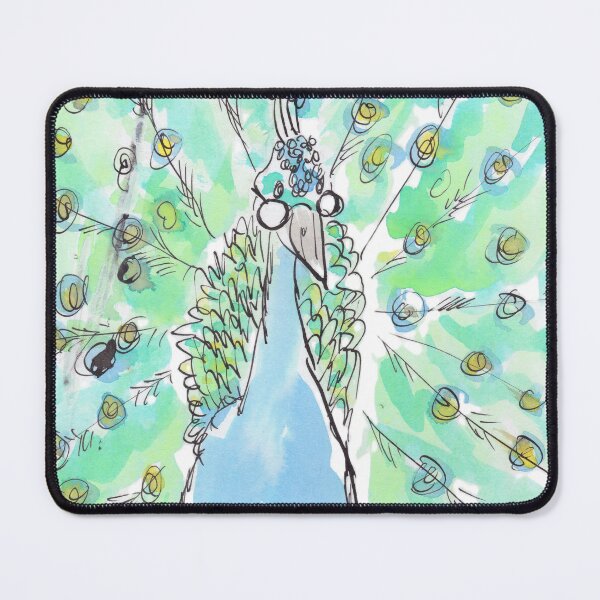 Item preview, A beautiful peacock designed and sold by Inky Fingers Illustrations.
