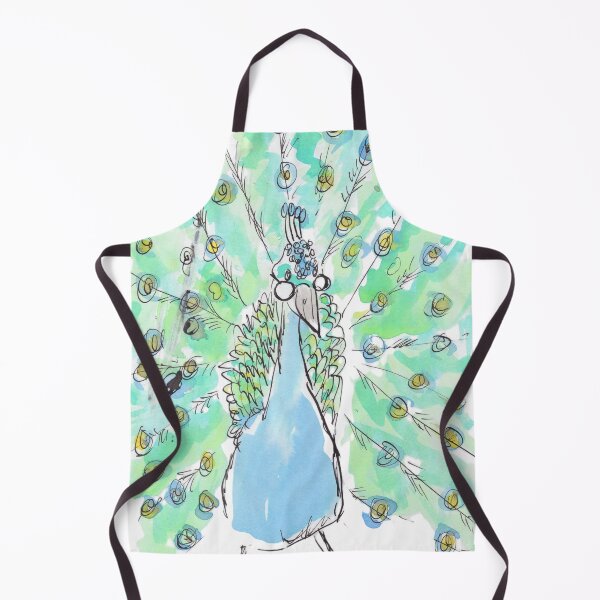 Item preview, A beautiful peacock designed and sold by Inky Fingers Illustrations.