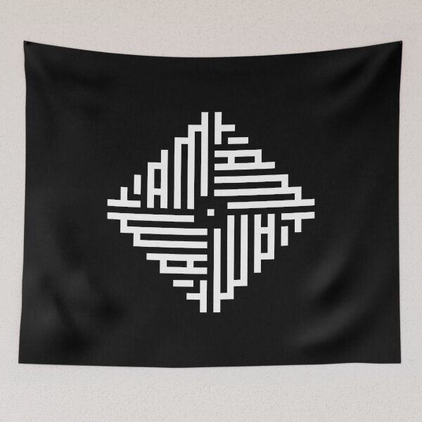 Item preview, LIAM | White  | Modern Geometric Kufi Calligraphy | From Name to Art   designed and sold by FOR YOUR NAME.