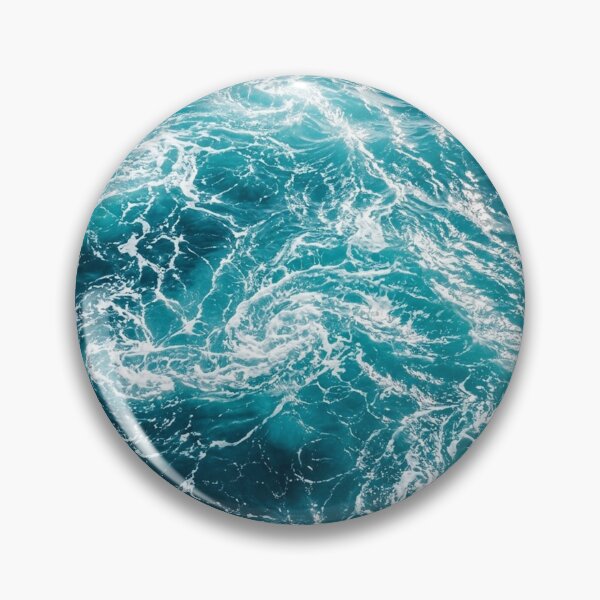 Item preview,  Turquoise Ocean Waves Texture | Abstract Sea Foam Water Pattern |  Blue Tropical Sea Waves designed and sold by SOUFIANE1991.