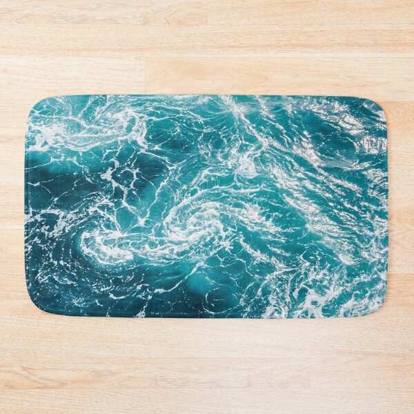 Item preview,  Turquoise Ocean Waves Texture | Abstract Sea Foam Water Pattern |  Blue Tropical Sea Waves designed and sold by SOUFIANE1991.