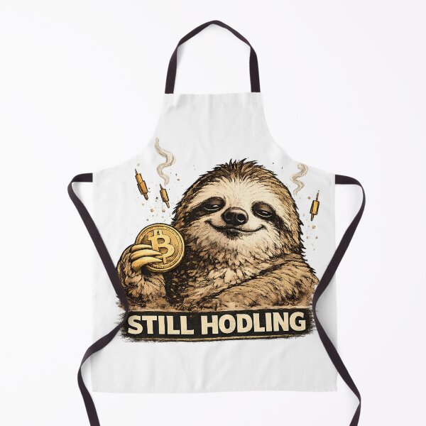 Item preview, Still Hodling Funny Crypto Sloth Meme designed and sold by DryHumorPrints.