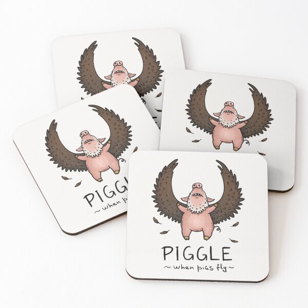 Item preview, Piggle | Funny Flying Pig Eagle Mashup T-Shirt | When Pigs Fly Cartoon Animal Art designed and sold by Aida Drogan.