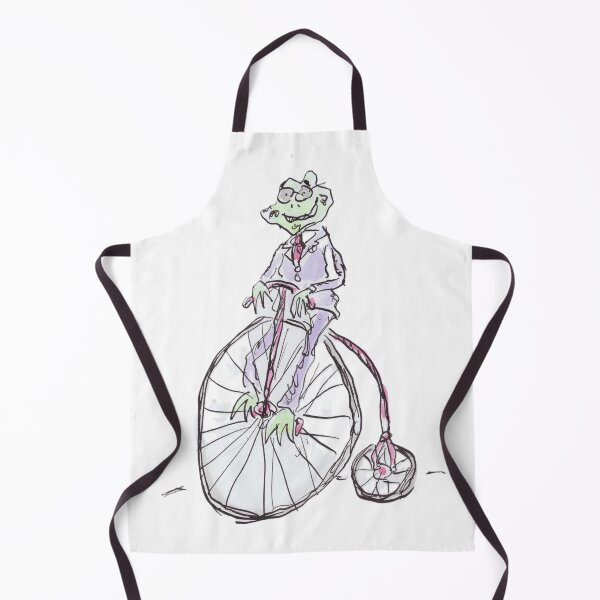 Item preview, Frog riding a penny farthing bike designed and sold by Inky Fingers Illustrations.