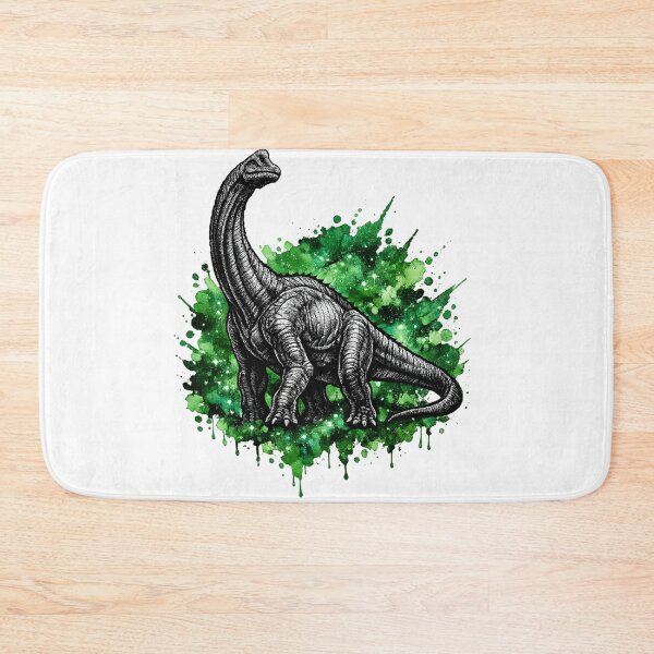 Item preview, Mystic Dinosaur Brachiozaurus Gothic Tattoo Watercolor Dinosaur Illustration designed and sold by MolinezjArt.