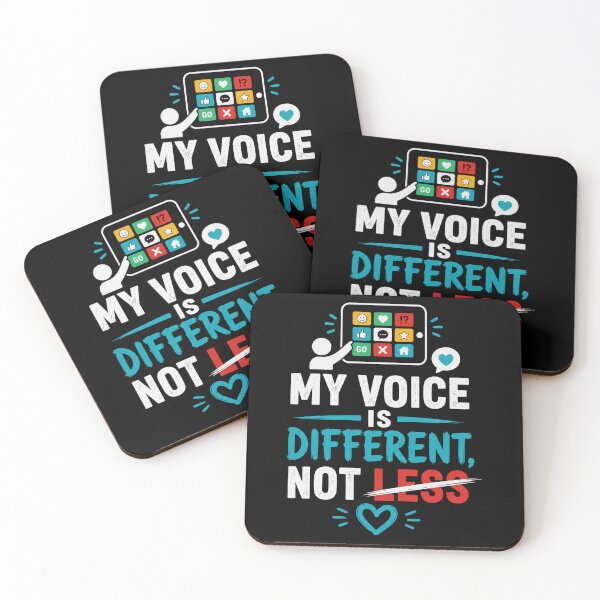 Item preview, My Voice Is Different, Not Less | AAC Awareness designed and sold by Life Is U ⭐⭐⭐⭐⭐.