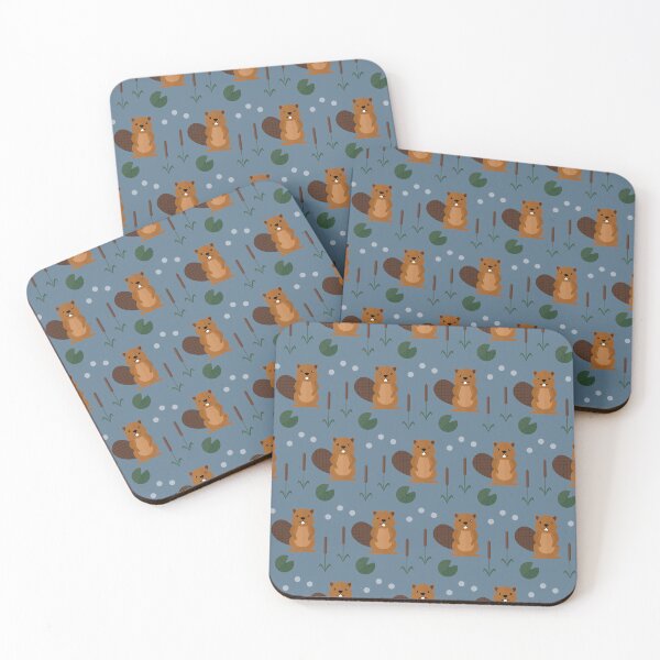 Item preview, Beavers on blue designed and sold by reneesillus.