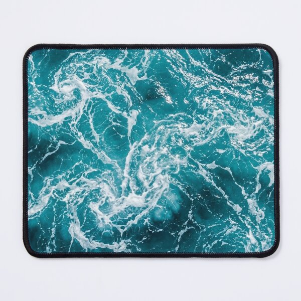 Item preview, Turquoise Ocean Waves Texture | Abstract Sea Foam Water Pattern |  Blue Tropical Sea Waves designed and sold by SOUFIANE1991.