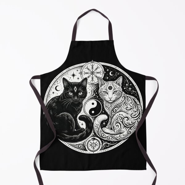 Item preview, Cosmic Cats Yin Yang and Nordic Vegvisir designed and sold by Spiritualwall.