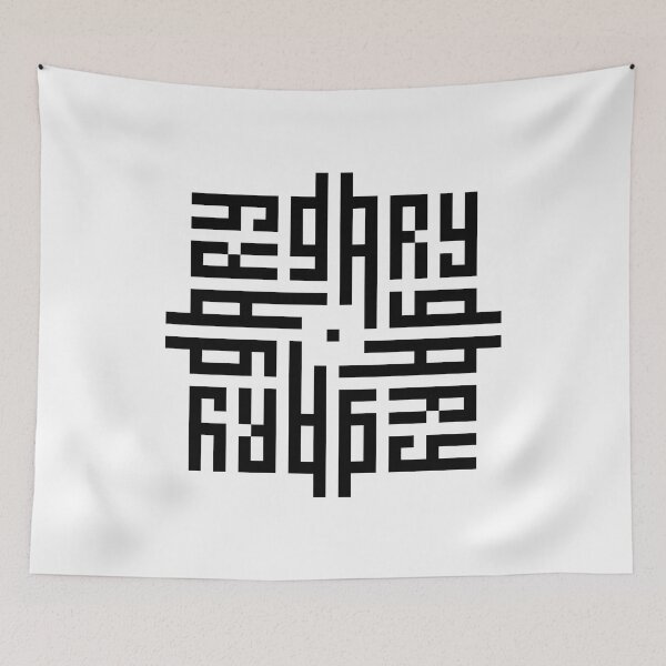 Item preview, GARY  | Black  | Modern Geometric Kufi Calligraphy | From Name to Art   designed and sold by FOR YOUR NAME.