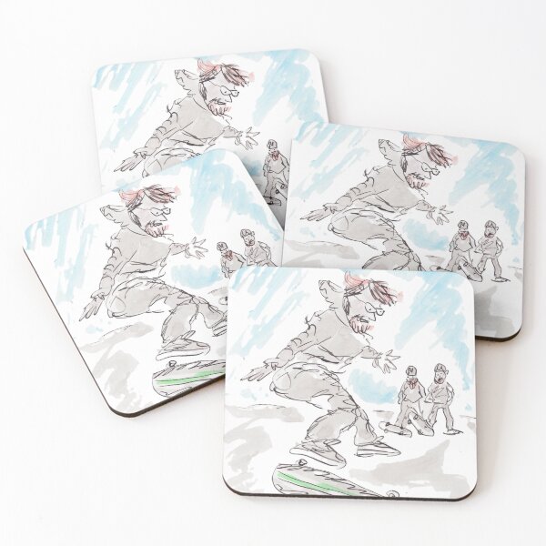 Item preview, Young man on a skateboard designed and sold by Inky Fingers Illustrations.
