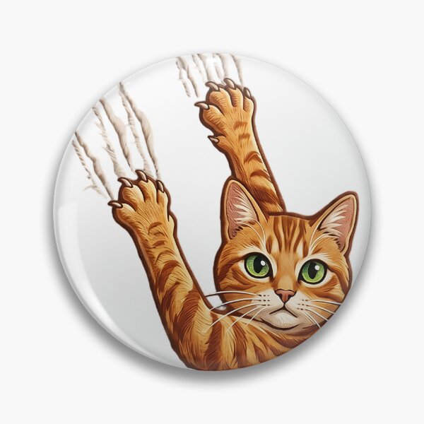Item preview, The Orange Menace: Scratch First, Ask Later - Cat Patch designed and sold by CuteKats.