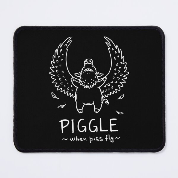 Item preview, Piglge | White Line Art Graphic Tee | Flying Pig Eagle Humor Design designed and sold by Aida Drogan.