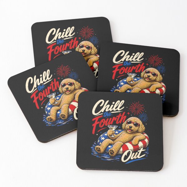 Item preview, Chill The Fourth Out Funny Goldendoodle Dog 4th Of July  designed and sold by Methahshop.