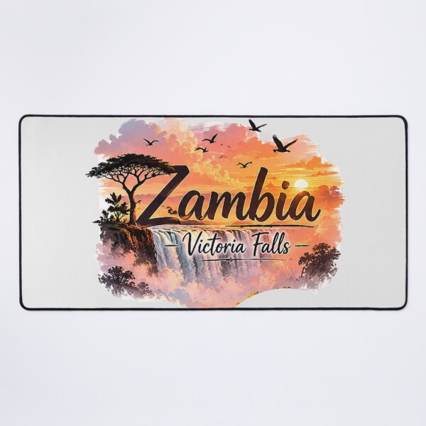 Item preview, Victoria falls and Zambezi river Zambia designed and sold by DamioPolArt.