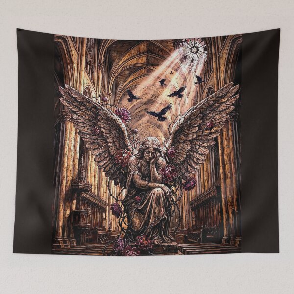 Item preview, Epic Dark Fantasy &amp; Gothic Cathedral Wall Art (3:4) designed and sold by Cyber-ART-Studio.