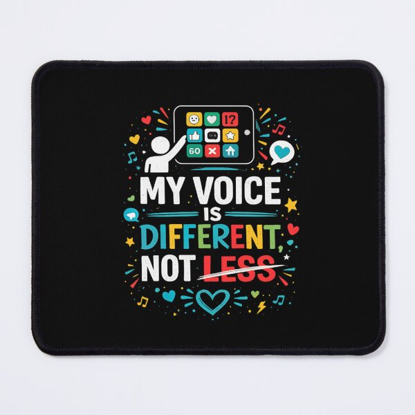 Item preview, My Voice Is Different, Not Less | AAC Awareness designed and sold by Life Is U ⭐⭐⭐⭐⭐.