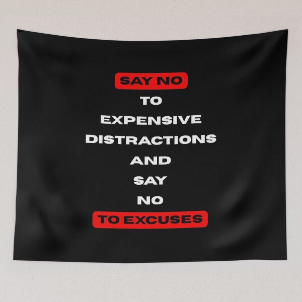 Item preview, No to excuses designed and sold by PasiVisuals.