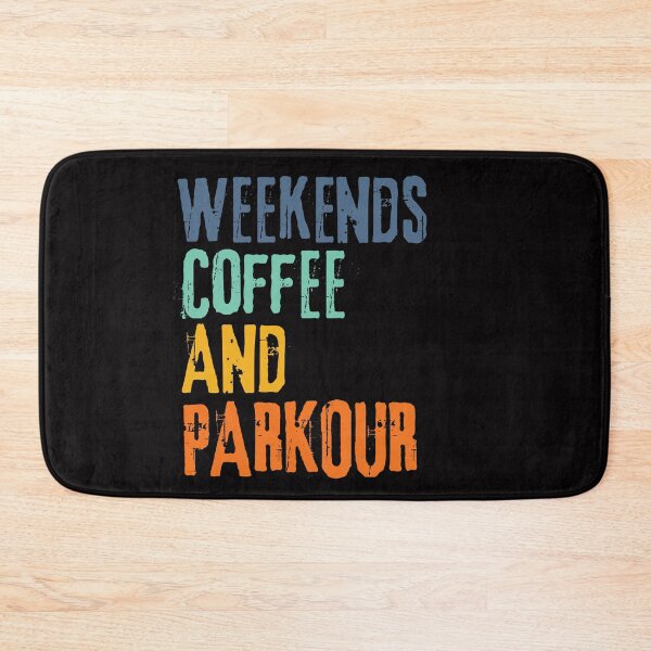 Item preview,  Funny Retro Weekends Coffee and Parkour designed and sold by WeirdlyRare.