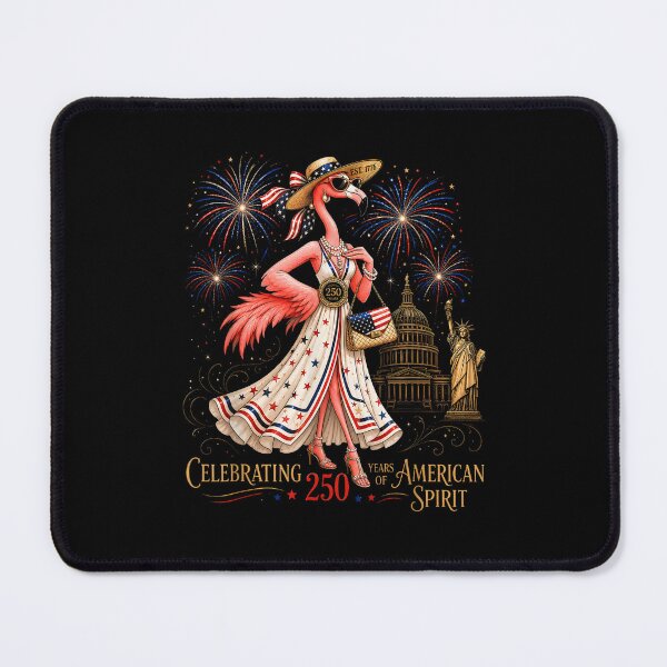 Item preview, Patriotic Flamingo Celebrating 250 Years Of American Spirit 4th Of July designed and sold by PixlCrypt.