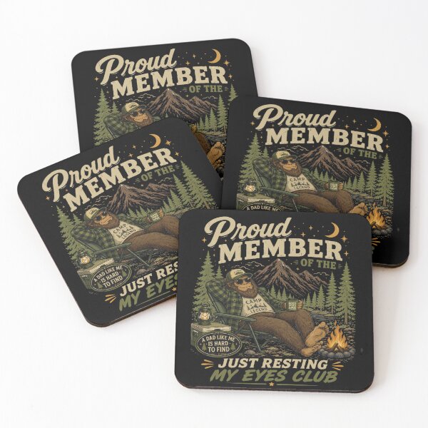 Item preview, Retro Funny Bigfoot Dad Just Resting My Eyes Club designed and sold by RustHannahOne.