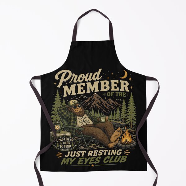 Item preview, Retro Funny Bigfoot Dad Just Resting My Eyes Club designed and sold by RustHannahOne.