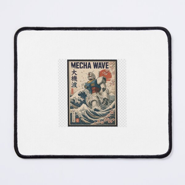 Item preview, Mecha Wave Retro Japanese Ukiyo-e Robot designed and sold by EDynamicpro.