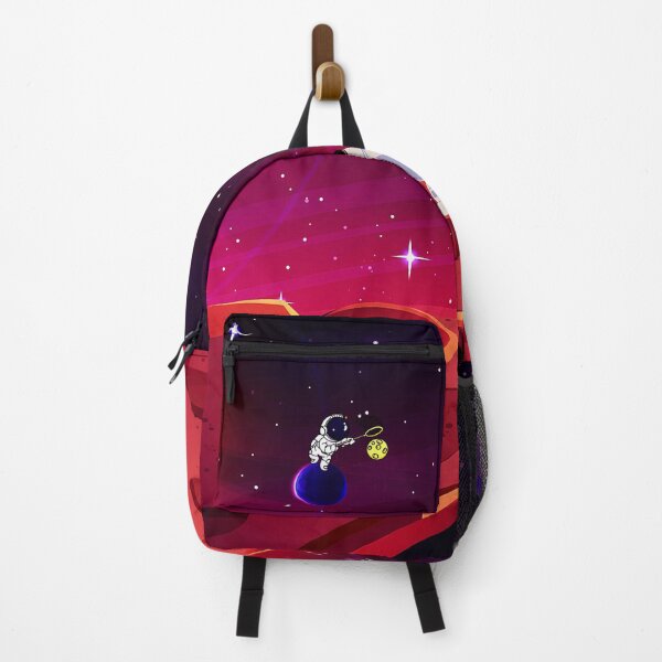 Item preview, Cute astronaut with flag on red planet surface art designed and sold by FahdSpaceArt.